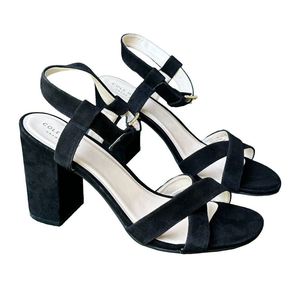 Cole Haan Black Suede Heels